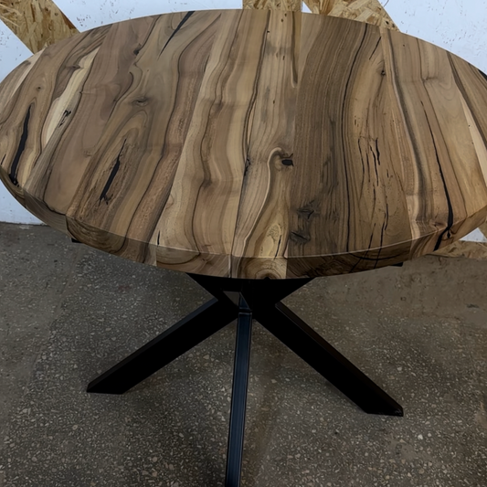 Space-Saving Extendable Walnut Dining Table