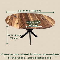 Round Extendable Walnut Dining Table