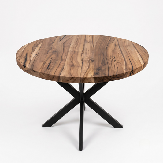 Space-Saving Extendable Walnut Dining Table