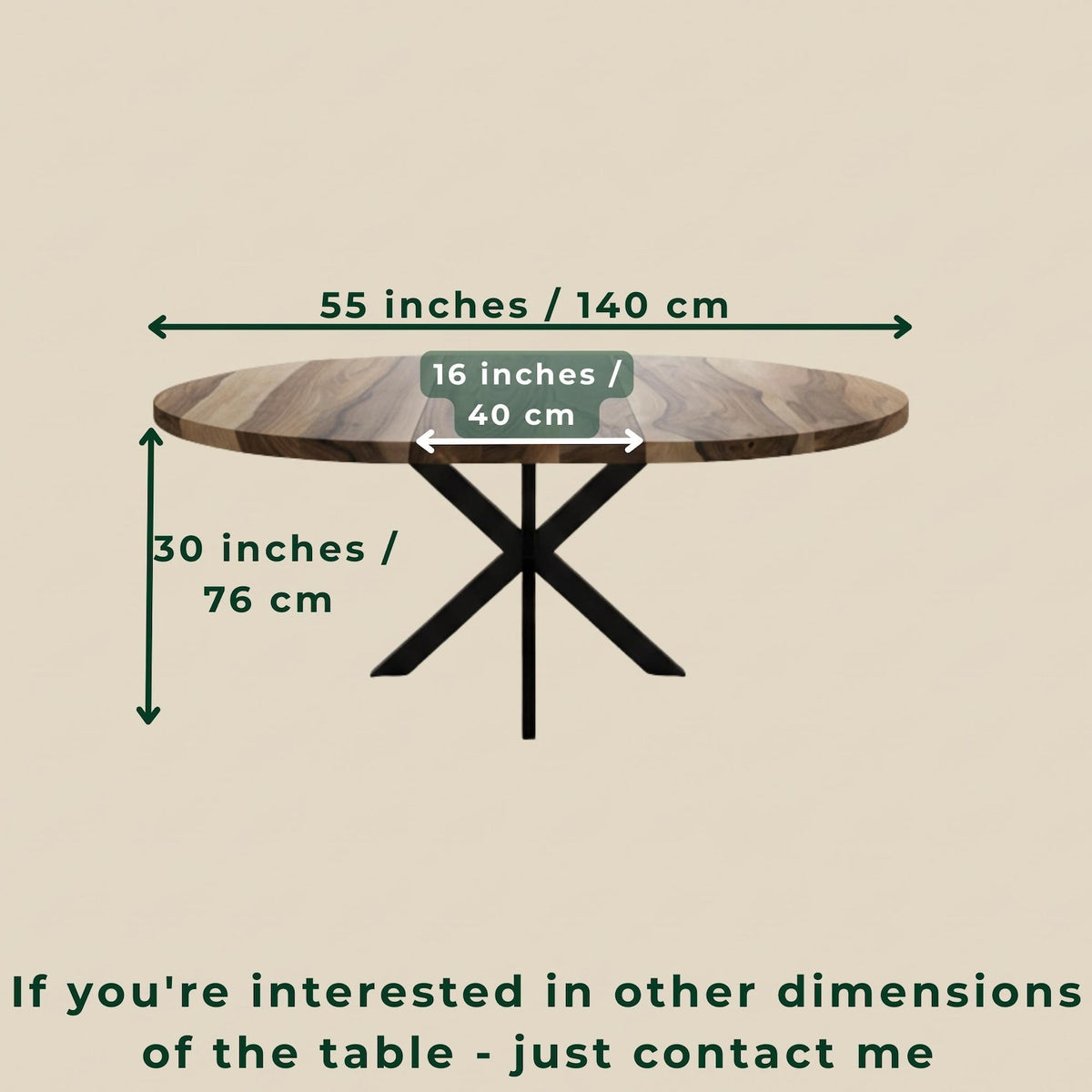 Space-Saving Round Extendable Walnut Table