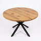 Round Extendable Solid Oak Dining Table with Spider Base