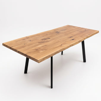 compare product Rectangular Extendable Solid Oak Dining Table