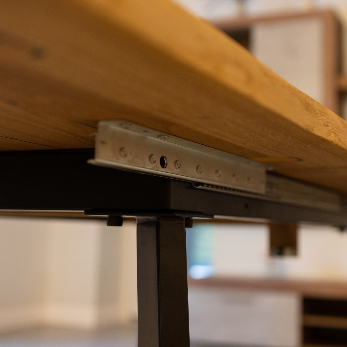 Extendable Solid Oak Dining Table 3-in-1