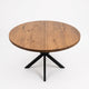 Round Extendable Solid Oak Dining Table