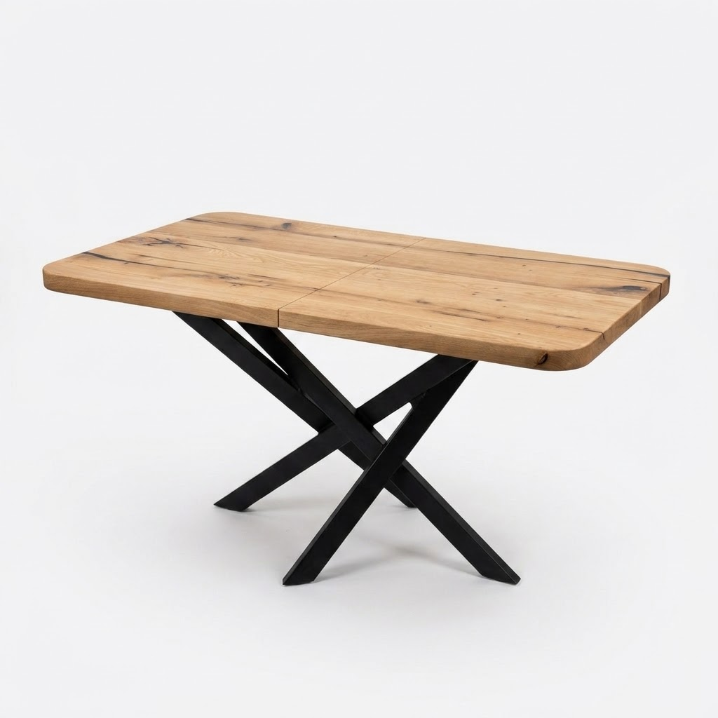 Extendable Drop Leaf Solid Oak Dining Table