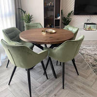 Round Extendable Solid Oak Dining Table