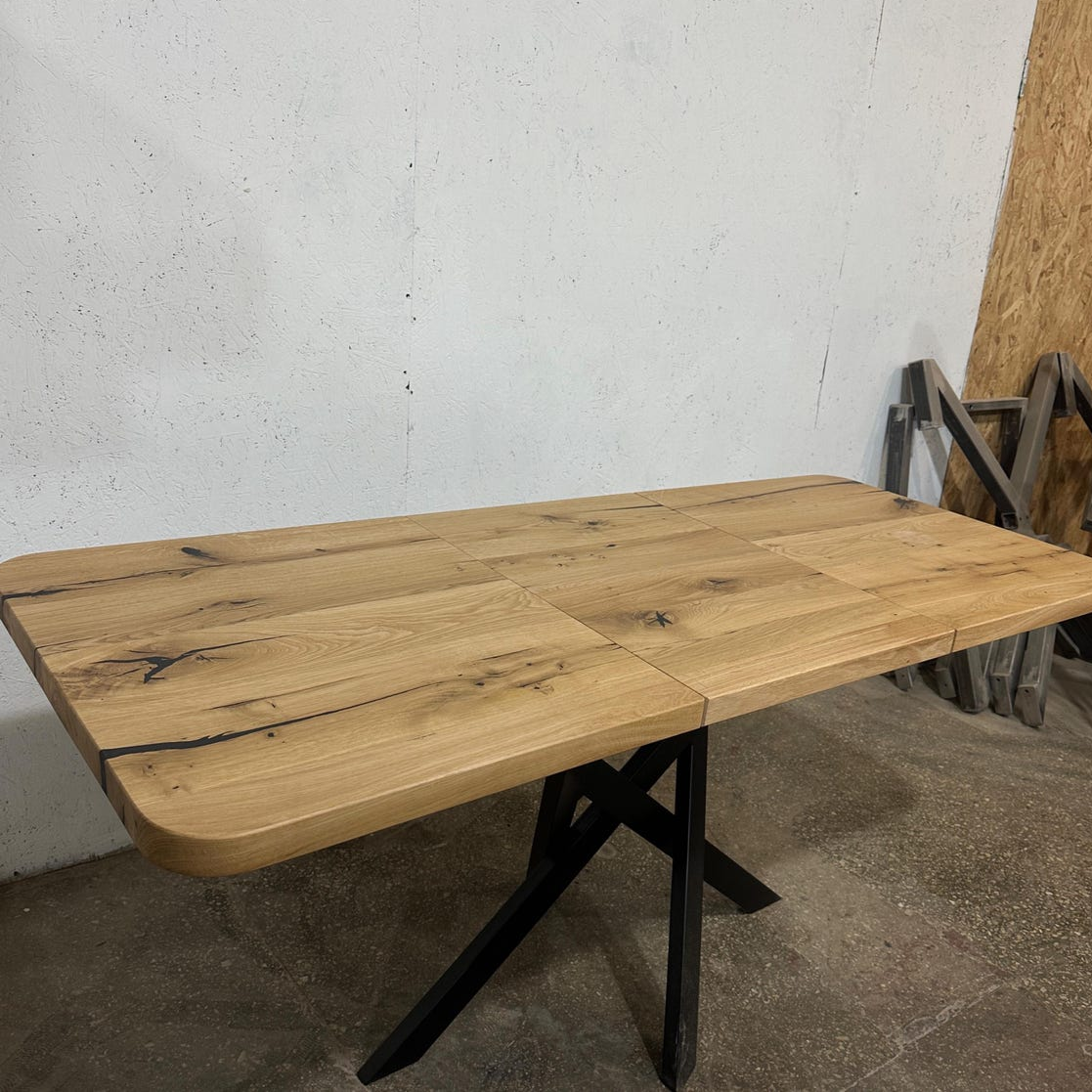 Extendable Drop Leaf Solid Oak Dining Table
