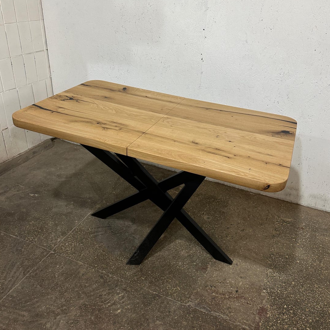 Extendable Drop Leaf Solid Oak Dining Table