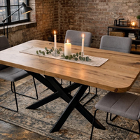 Extendable Drop Leaf Solid Oak Dining Table
