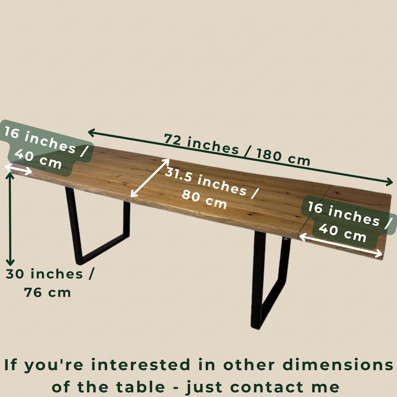 Extendable Solid Oak Dining Table Set with Bench