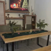 Extendable Solid Oak Dining Table Set with Bench